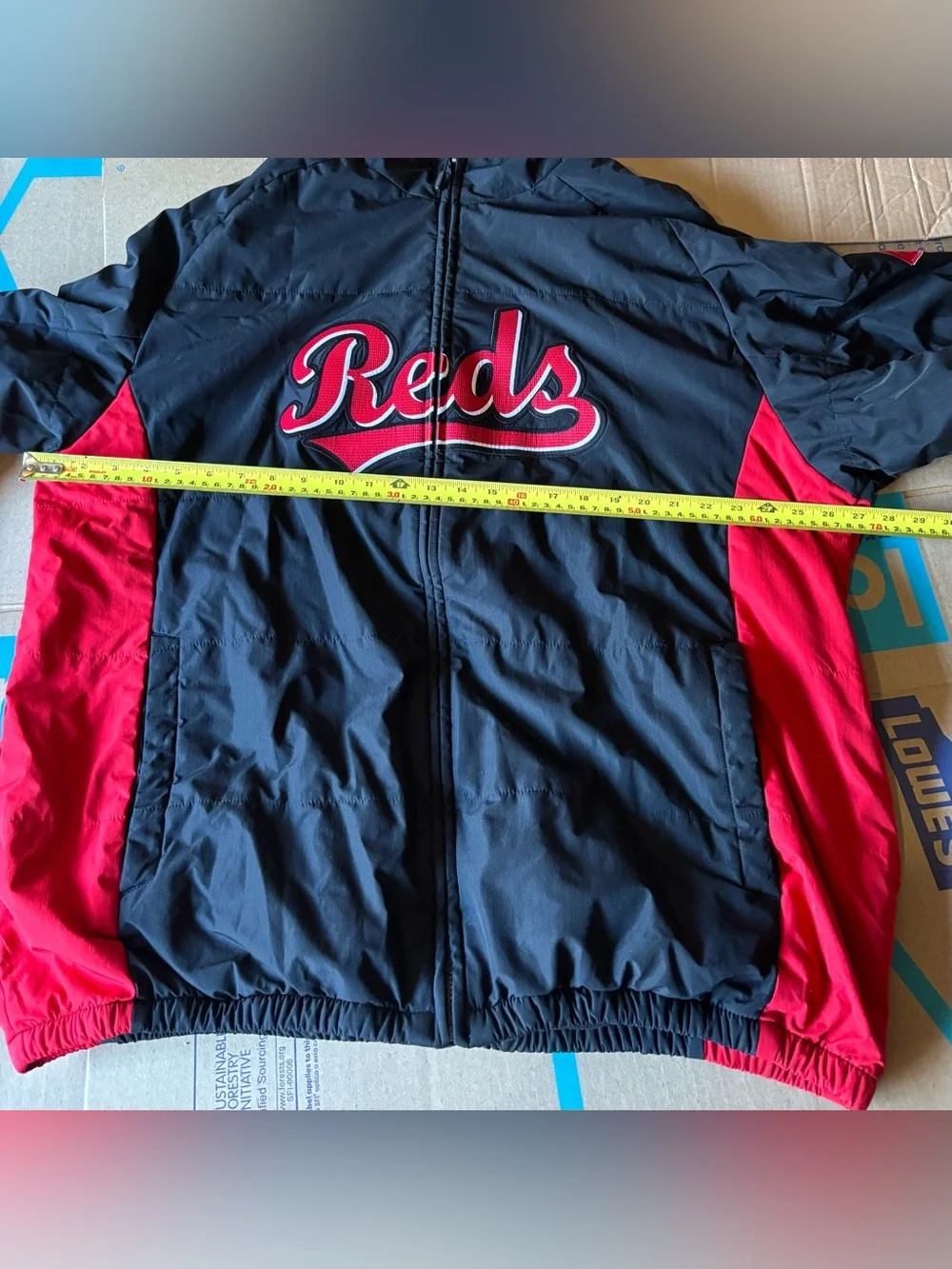 Cincinnati Reds Majestic  Men’s Jacket Sz 2XL Authentic Collection